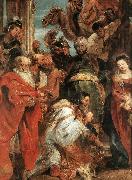 RUBENS, Pieter Pauwel The Adoration of the Magi (detail) f oil painting on canvas